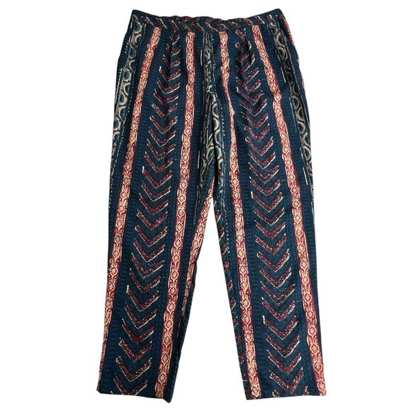 Lauren Ralph Lauren Multicolor Geometric High Rise Pull‎ On Tapered Pants 14 - Picture 2 of 8